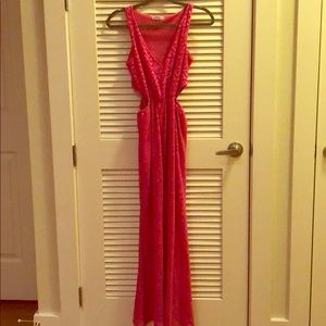 NWOT Pink Maxi Dress